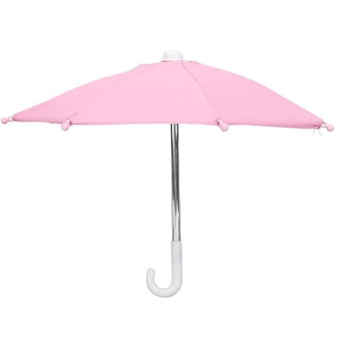 Zerodis Telefon Sonne Regenschirm Niedliche Tragbare PVC -Handyabdeckung Starker Magnetischer Stil Zum Angeln, Fotografie, Outdoor (PINK) von Zerodis