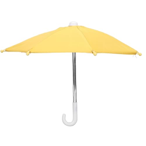 Zerodis Telefon Sonne Regenschirm Niedliche Tragbare PVC -Handyabdeckung Starker Magnetischer Stil Zum Angeln, Fotografie, Outdoor (Yellow) von Zerodis