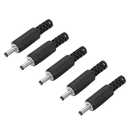 DC-Netzstecker, 5 Stück 1,3 Mm X 3,5 Mm DC-Netzstecker, Männlicher DC-Netzstecker, Klinken-Koaxialstecker-Adapter, Klinkenstecker für CCTV-Netzteil-Ersatz von Zerone