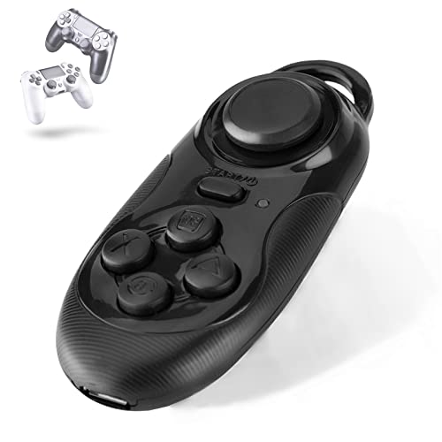 Kabellose Bluetooth-Fernbedienung für Gamepad, Selfie-Kamera-Auslöser, kabellose Maus, 3D-VR-Brille, Fernbedienung für iPhone, Android, PC, TV-Box (schwarz) von Zerone