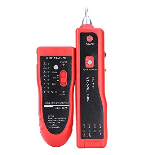 LAN Ethernet RJ45 RJ11 Netzwerkkabel-Tester mit Kopfhörern, Telefonkabel-Tester von Zerone