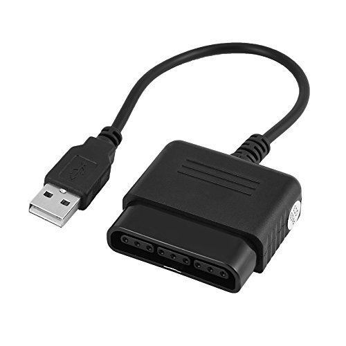 PS2 auf PS3 Controller Adapter, PS2 auf USB Konverter für PS3 PC, kompatibel mit Sony PS1 PS2 Wired Wireless Controller von Zerone