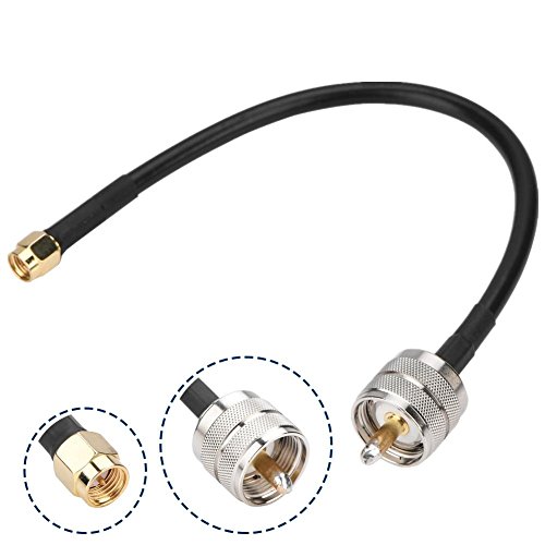 RF-Koaxialkabel, SMA-Stecker auf UHF-PL259-Stecker, gerade, RF-Pigtail-Koaxialkabel, 20 cm RF-Koaxialkabel, SMA-Stecker auf UHF-PL259-Stecker, gerade, RF-Pigtail-Koaxialkabel, 20 cm von Zerone
