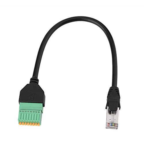 RJ45-Stecker auf 8-poligen Federverbinder, Klemmleistenadapter, Kabelverbinder, Ethernet-Verlängerungskabel-Adapter für VGA HDMI von Zerone