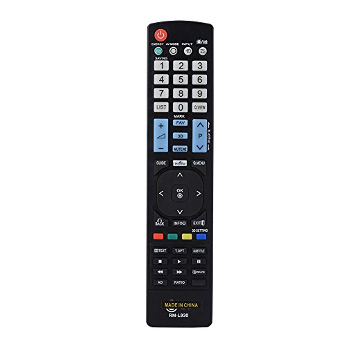 Smart TV Fernbedienung RM-L930 für LG, Universal Fernbedienung Ersatz für LG Smart TV AKB Serie von Zerone