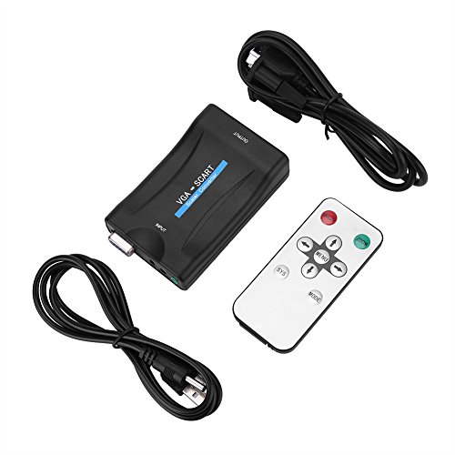 VGA zu Scart Video Audio Konverter Adapter USB mit Fernbedienung für HD TV DVD Box VGA zu Scart Video Audio Konverter Adapter USB mit Fernbedienung für HD TV DVD Box von Zerone