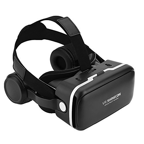 VR-Headset, 3D-Brille, Virtual-Reality-Headset für VR-Spiele und 3D-Filme, passend für 8,9 - 15,2 cm iPhone und Android-Smartphones von Zerone