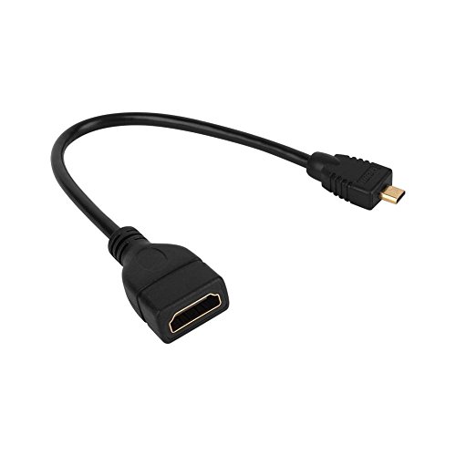 Zerone 1080P Micro Stecker auf Mini HDMI Buchse Konverter Audio Video Converter Adapter für HDTV DVD von Zerone