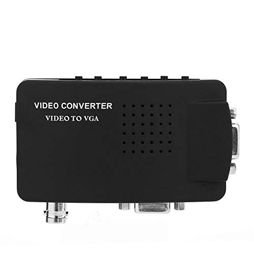Zerone 1080p Video Converter, BNC/S-Video/VGA zu VGA Converter Box für DVD/PDP / PS2 in Schwarz von Zerone