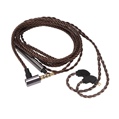 2-poliges 0,78-mm-Kopfhörerkabel mit Mikrofon, 2-poliges IEM-Kabel mit Mikrofon für Weston 1964 Ue3x Ue18 W4R von Zerone