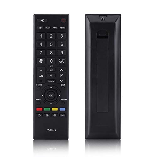 Zerone Ersatz Universal-Fernbedienung für Toshiba Smart TV ct-90329, Smart TV Fernbedienung ct-90329 Für Toshiba LCD TV von Zerone