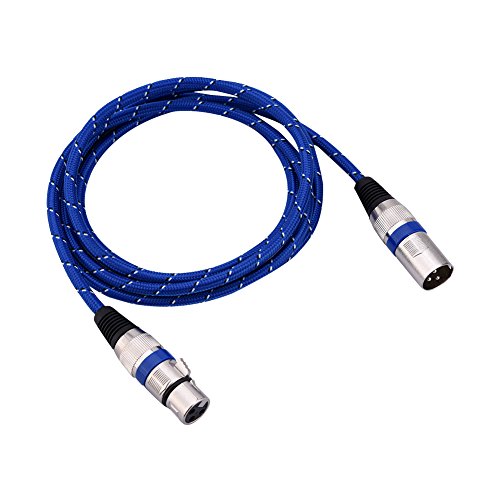Zerone XLR Kabel 1: 1/1,8/3/5/10/15 / 20m Micro Kabel XLR 3Pin Audiokabel Symmetrisches XLR/Mic Patchkabel für Verstärker Mikrofon-Mixer(1.8m) von Zerone