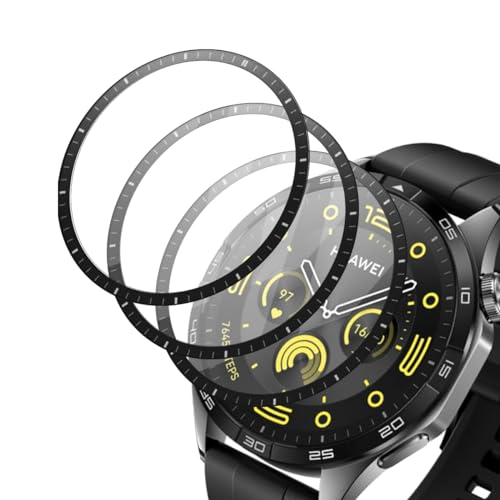 Zerrshoo Schutzfolie für Huawei Watch GT 4 46mm, Huawei Watch GT 4 [Nicht Panzer Schutz Glas] Schutzfolie 3 Stück, HD-Schutzfolie Ultradünn Weiche Folie Displayschutz für Huawei Watch GT 4 46mm von Zerrshoo