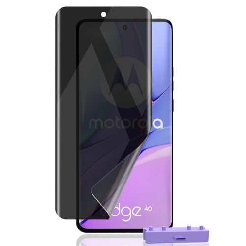 Zerrshoo Schutzfolie für Motorola Edge 40 Sichtschut, Motorola Edge 40 Anti-Spy Privatsphäre Weich TPU Folie, [ ist nicht gehärtetes Glas ] Displayschutz Privacy [1 Stück ] - Einfache Installation von Zerrshoo