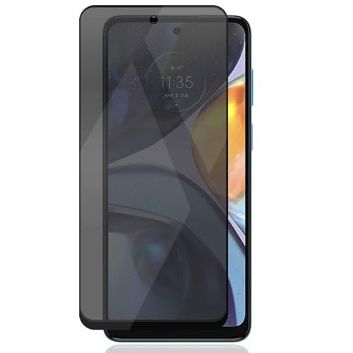 Zerrshoo Schutzfolie für Motorola Moto G22 Sichtschut, Motorola Moto G22 Anti-Spy Privatsphäre Panzer Schutz Glas, Displayschutz Schutzfolie Privacy [1 Stück ] - 9H Panzerfolie/Kratzfest von Zerrshoo