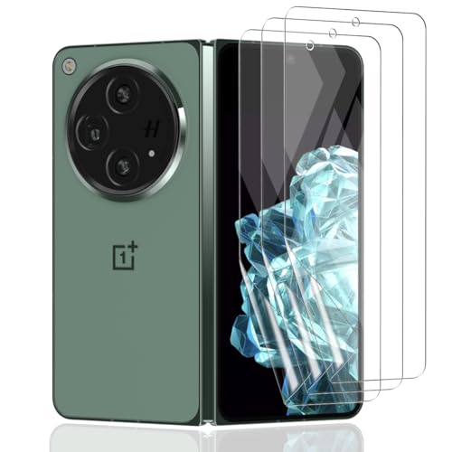 Zerrshoo Schutzfolie für OnePlus Open Weich TPU äußere Folie 3 Stück, für OnePlus Open Displayschutz [ ist kein Panzer Schutz Glas ] - HD Vollständige Abdeckung Einfache Installation von Zerrshoo