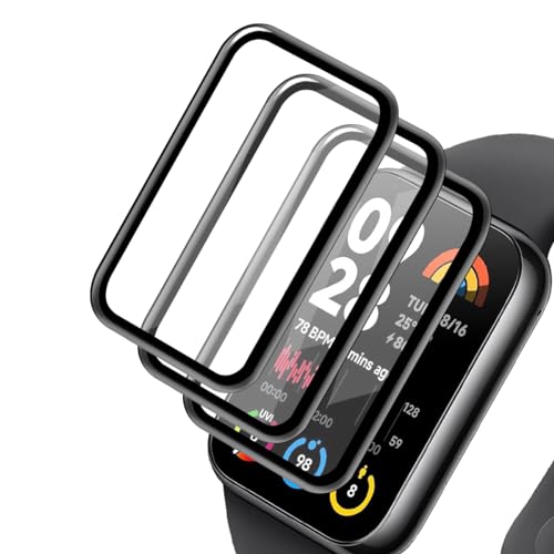 Zerrshoo Schutzfolie für Xiaomi Smart Band 8 Pro, Xiaomi Smart Band 8 Pro [Nicht Panzer Schutz Glas] Schutzfolie 3 Stück, HD-Schutzfolie Weiche Folie Displayschutz für Xiaomi Smart Band 8 Pro von Zerrshoo