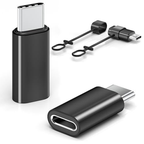 Zestiq Lightning auf USB C Adapter, 2 Stück Adapter Lightning auf USB-C für iPhone 16/16 Pro/16 Pro Max/16 Plus/iPhone 15/iPhone 15 Pro, Galaxy S24/S23, iPad, Nicht für Audio/OTG/Kopfhörer, schwarz Zestiq Lightning auf USB C Adapter, 2 Stück Adapter Lightning auf USB-C für iPhone 16/16 Pro/16 Pro Max/16 Plus/iPhone 15/iPhone 15 Pro, Galaxy S24/S23, iPad, Nicht für Audio/OTG/Kopfhörer, schwarz von Zestiq