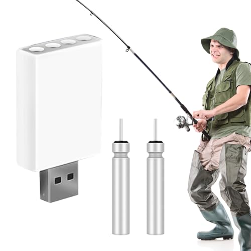 CR425 Float Battery Ladegerät - wiederaufladbare Nachtfischerei -Schwimmerzellen, USB -Fast -Lade -Kit | Kompaktes Ladegerät, hocheffiziente Batterie, Accessoires für Fischereiliebhaber im Freien in A von Zestivra