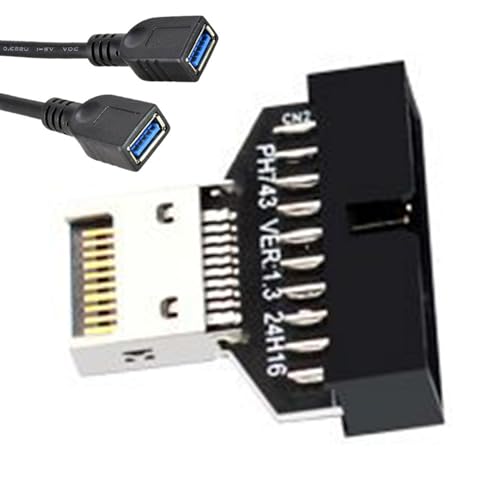 Erweiterung des Mainboard-Headers – USB 3.2 Typ-E-Adapter mit 19-poligem Anschluss, Hochgeschwindigkeits-Schnittstelle für den Zugang zum Panel | Erweiterungslösung zur Erweiterung der Anschlüsse in Erweiterung des Mainboard-Headers – USB 3.2 Typ-E-Adapter mit 19-poligem Anschluss, Hochgeschwindigkeits-Schnittstelle für den Zugang zum Panel | Erweiterungslösung zur Erweiterung der Anschlüsse in von Zestivra