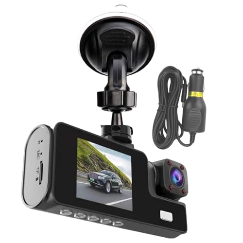 Fahrzeugüberwachungskamera – Full HD 1080P Dashcam mit Doppelobjektiv, nahtloser Loop-Recorder | Fahrvideosystem, Sicherheitskamera mit Nachtsicht, kompakte Auto-DVR-Einheit zur Unfallerfassung und Ve Fahrzeugüberwachungskamera – Full HD 1080P Dashcam mit Doppelobjektiv, nahtloser Loop-Recorder | Fahrvideosystem, Sicherheitskamera mit Nachtsicht, kompakte Auto-DVR-Einheit zur Unfallerfassung und Ve von Zestivra