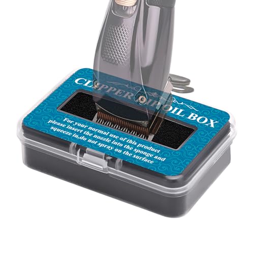 Ölschwamm für Trimmer und Trimmer – Schmiermittelschwamm mit Öl für Haarschneider, Mehrzweck-Schwamm, 15 g | Schmiermittelbox für Barttrimmer von Zestivra