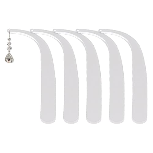 Ohrring-Versuch Auf Stick, 5-Acrylohrring-Ohrring-Sticks-Clear Try- Ohrrings Display Requisiten-Werkzeug, Tragbarer Anprobierstreifen Für Ohrringe Und Stifte von Zestivra