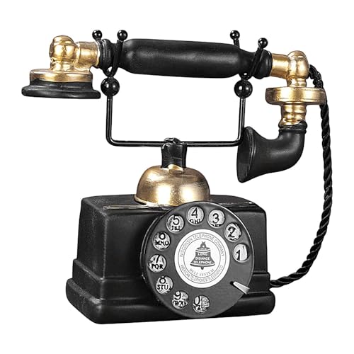 Vintage Telefon - Regaldekorationen Für Wohnzimmer, Regaldekorationen Für Wohnzimmer | Ästhetische Skulptur, Raumdekoration, Retro, Altmodische Schnurgebundene Telefone Aus Kunstharz Vintage Telefon - Regaldekorationen Für Wohnzimmer, Regaldekorationen Für Wohnzimmer | Ästhetische Skulptur, Raumdekoration, Retro, Altmodische Schnurgebundene Telefone Aus Kunstharz von Zestivra