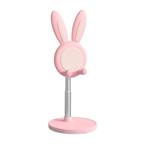 Zestvria Kaninchen-Handyhalter – Desktop-Handyhalterung, winkelhöhenverstellbarer Handy-Ständer, dicker hüllenfreundlicher Handyhalter, Schreibtisch-Zubehör für Handys und Tablets Zestvria Kaninchen-Handyhalter – Desktop-Handyhalterung, winkelhöhenverstellbarer Handy-Ständer, dicker hüllenfreundlicher Handyhalter, Schreibtisch-Zubehör für Handys und Tablets von Zestvria