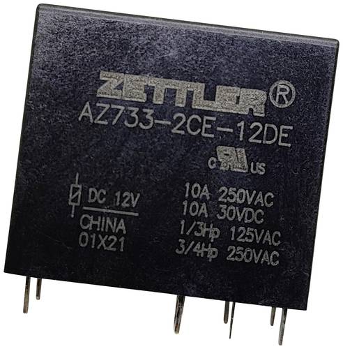 Zettler Electronics AZ733-2CE-12DE Printrelais 12 V/DC 12A 2 Wechsler 1St. von Zettler Electronics