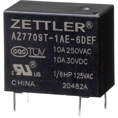 Zettler Electronics AZ7709T-1AE-6DEF Powerrelais 6 V/DC 10A von Zettler Electronics
