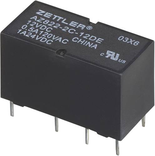 Zettler Electronics AZ822-2C-12DSE Printrelais 12 V/DC 2A 2 Wechsler von Zettler Electronics