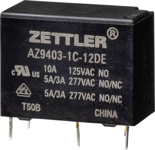 Zettler Electronics AZ9403-1C-12DE Powerrelais 12 V/DC 5A von Zettler Electronics