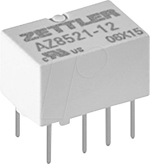 AZ8521-12 - Signal-Relais, 12 V DC, 2 A, 2 CO von Zettler