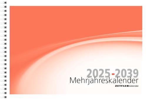 Mehrjahreskalender - 15 Jahre - 29,9x20,6 cm - 6 Monate auf 1 Seite - Mehrjahresplaner - Ringbindung - inkl. Notizbereich - 991-1100 von Zettler