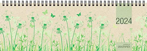 Tischquerkalender 2024 32x10,5 1W/2S Graspapier Tischquerkalender 2024 32x10,5 1W/2S Graspapier von Zettler