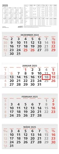 Zettler - 4-Monatskalender 2025, 33x85cm, Bürokalender mit Jahresübersicht, Datumsschieber, faltbar, 4 Monate auf einen Blick, Feiertage/Ferientermine DE/AT/CH und internationales Kalendarium Zettler - 4-Monatskalender 2025, 33x85cm, Bürokalender mit Jahresübersicht, Datumsschieber, faltbar, 4 Monate auf einen Blick, Feiertage/Ferientermine DE/AT/CH und internationales Kalendarium von Zettler