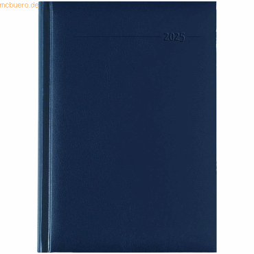 Zettler Buchkalender 875 15x21cm 1 Tag/1 Seite Balacron blau 2025 von Zettler