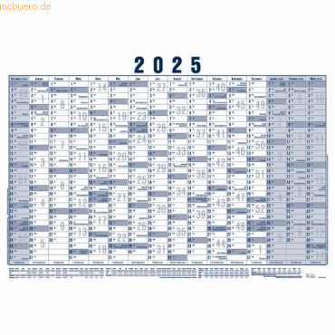 Zettler Plakatkalender 918 100x70cm 16 Monate VE=5 Stück gerollt 2025 von Zettler