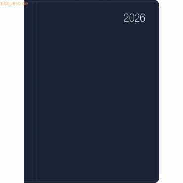 Zettler Taschenkalender 610 10,2x14,2cm 1 Tag/1 Seite blau 2026 von Zettler