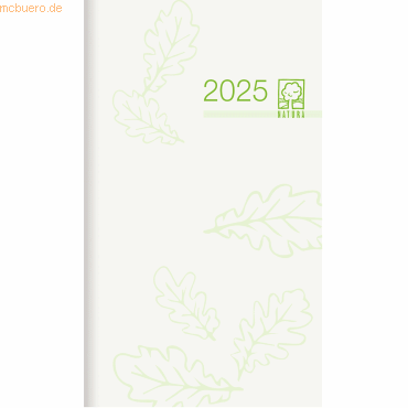 Zettler Taschenkalender Natura 8,8x15,2cm 1 Monat/2 Seiten RC 2025 von Zettler