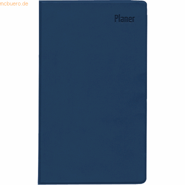 Zettler Taschenplaner 501 9,5x16cm 1 Monat/1 Seite Leporello blau 2025 von Zettler