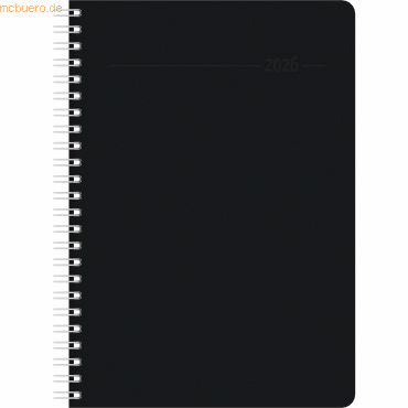 Zettler Wochenbuch 766 15x21cm 1 Woche/2 Seiten Balacron schwarz 2026 Zettler Wochenbuch 766 15x21cm 1 Woche/2 Seiten Balacron schwarz 2026 von Zettler