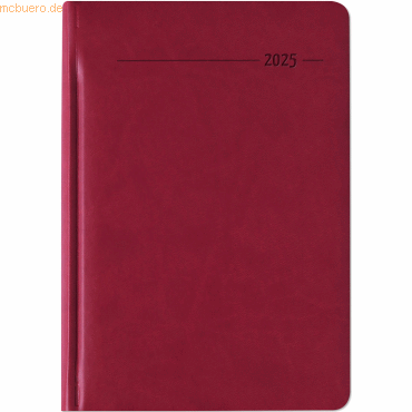 Zettler Wochenbuch 766 15x21cm 1 Woche/2 Seiten Tucson rot 2025 von Zettler