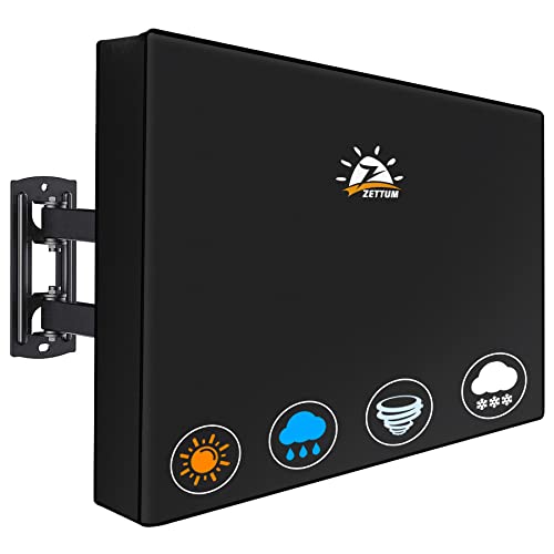 Zettum TV Abdeckung für 40-43 Zoll TV, Fernseher Bildschirmschutz Abdeckung Außenbereich 600D Oxford PU Beschichtung Heavy Duty & Wasserdicht Displayschutz für Fernseher (Schwarz) Zettum TV Abdeckung für 40-43 Zoll TV, Fernseher Bildschirmschutz Abdeckung Außenbereich 600D Oxford PU Beschichtung Heavy Duty & Wasserdicht Displayschutz für Fernseher (Schwarz) von Zettum