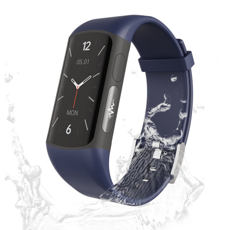 Zevelora Damen's & Herren's Fitness Tracker Telefonfunktion IP67 Wasserdichtes Smartwatch (1,47 Zoll, Android/iOS), Stilvolle Smartwatch für Alltag, Fitness und Gesundheitstracking von Zevelora