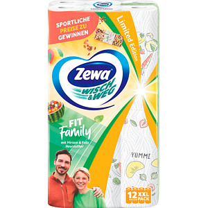 AKTION: Zewa Küchenrollen WISCH&WEG Fit Family 2-lagig, 12 Rollen von Zewa