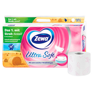 Zewa Toilettenpapier Ultra Soft 4-lagig, 8 Rollen von Zewa