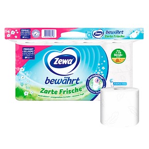 Zewa Toilettenpapier bewährt Lufterfrischer 3-lagig, 16 Rollen Zewa Toilettenpapier bewährt Lufterfrischer 3-lagig, 16 Rollen von Zewa