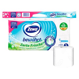Zewa Toilettenpapier bewährt Lufterfrischer 3-lagig, 8 Rollen von Zewa